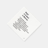 苦悩する魂のシンボルや象徴 スタンダードカクテルナプキン (角)