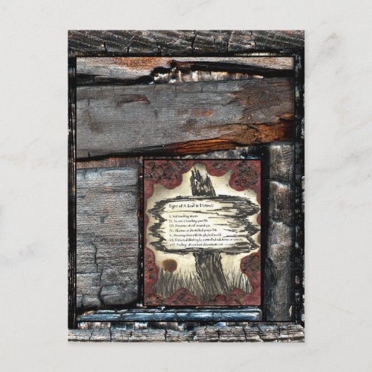 苦悩する魂のシンボルや象徴 ポストカード (正面)