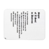 苦悩する魂のシンボルや象徴 マグネット (横)