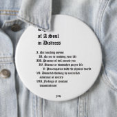 苦悩する魂のシンボルや象徴 缶バッジ (インサイチュ)