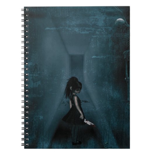 苦悩のゴシック様式の少女 ノートブック (正面)
