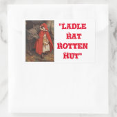 「苦悩の憂い」 長方形シール (バッグ)