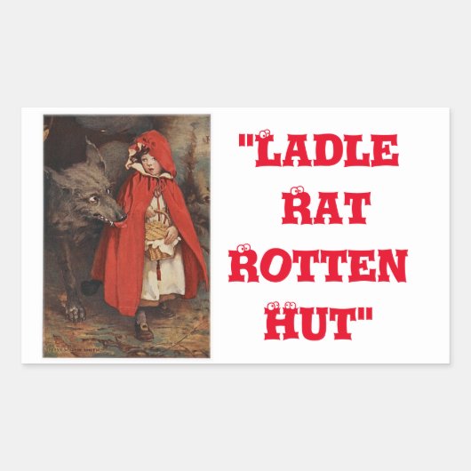 「苦悩の憂い」 長方形シール (正面)