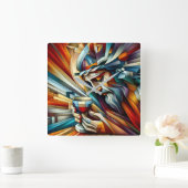 苦悩の瞬間 スクエア壁時計 (ホーム)