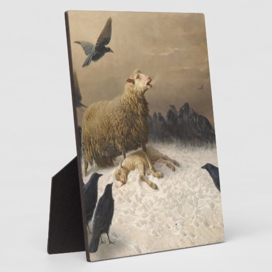 苦悩バイフリードリ威厳があるヒ・アルブレヒト・シェンク1876 フォトプラーク (側面)