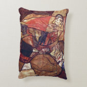 苦悩、エゴン・シーレによる死の闘争 アクセントクッション (裏面(縦))