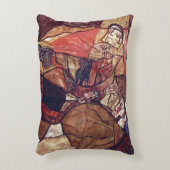 苦悩、エゴン・シーレによる死の闘争 アクセントクッション (正面(垂直))
