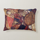 苦悩、エゴン・シーレによる死の闘争 アクセントクッション (裏面)