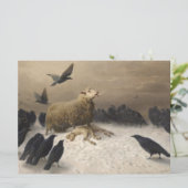 苦悩: 死んだ子羊を抱える羊 カード (スタンド正面)