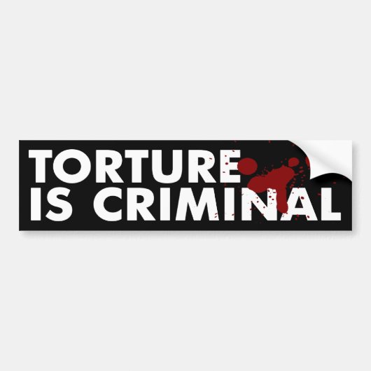 苦悶は刑事バンパーステッカーです バンパーステッカー (正面)