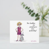 苦情の締め切りは昨日だったね。 ポストカード (スタンド正面)