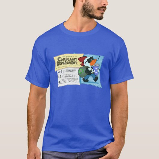 苦情承り係-煙突の鶏の人のティー Tシャツ (正面)