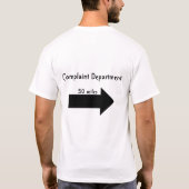 苦情承り係 Tシャツ (裏面)