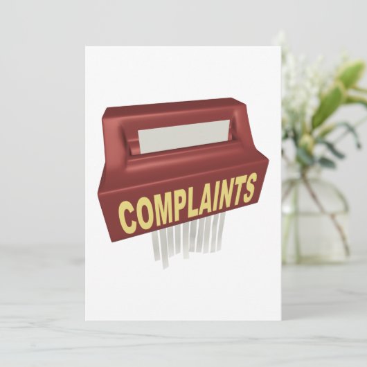 苦情箱 招待状 (スタンド正面)