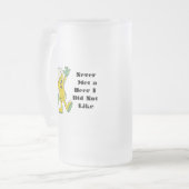 苦手なビールに出会ったことがない フロストグラスビールジョッキ (正面左)