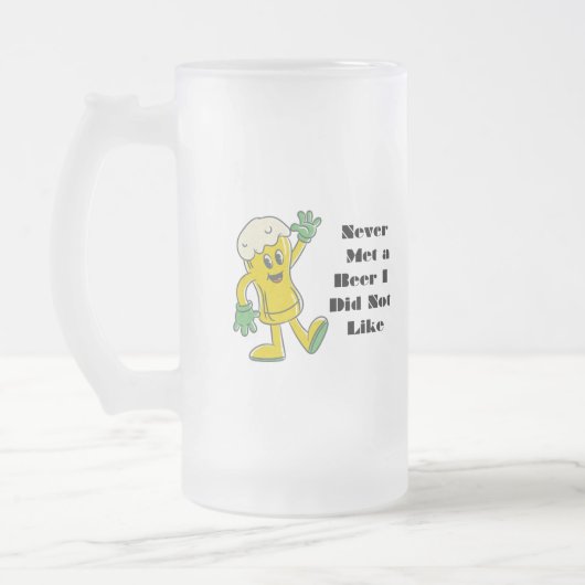 苦手なビールに出会ったことがない フロストグラスビールジョッキ (左)