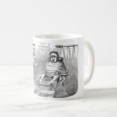 苦痛なしで歯を得ている笑うガスの歯科医 コーヒーマグカップ (正面右)