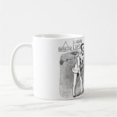 苦痛なしで歯を得ている笑うガスの歯科医 コーヒーマグカップ (左)