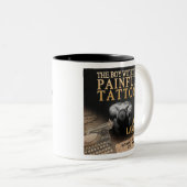 苦痛な入れ墨のマグを持つ男の子 ツートーンマグカップ (正面右)