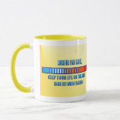 苦痛のゲージのローディングのマグ マグカップ (左)