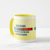 苦痛のゲージのローディングのマグ マグカップ (正面左)