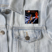 苦痛のロゴの黒の稲妻CRPS/RSD Myste上の希望 缶バッジ (インサイチュ)