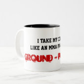 苦痛の星MmaGround&Poundのマグ ツートーンマグカップ (正面左)