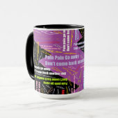 苦痛の苦痛は遠くにに行きます マグカップ (正面左)