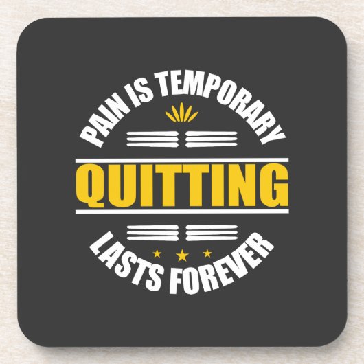 苦痛は一時やめ的なものだ コースター (正面)