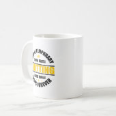 苦痛は一時やめ的なものだ コーヒーマグカップ (正面左)