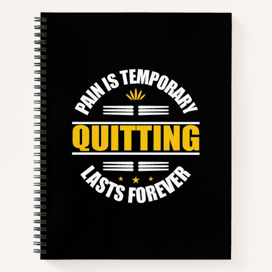 苦痛は一時やめ的なものだ ノートブック (正面)