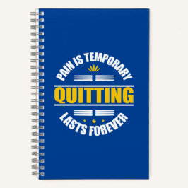 苦痛は一時やめ的なものだ ノートブック