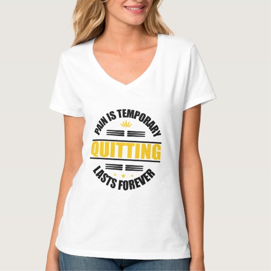 苦痛は一時やめ的なものだ Tシャツ (正面)