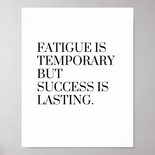 苦痛は一時的だが成功は永遠だ ポスター (正面)