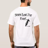 苦痛はSteetbikeのために一時的な傷持続しますです Tシャツ (裏面)