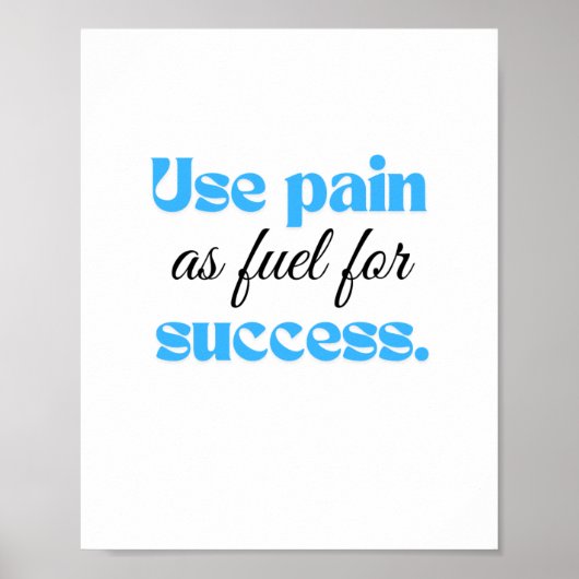 苦痛を燃料として成功に導く。 ポスター (正面)