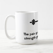 苦痛引用文のマグを今日感じます コーヒーマグカップ (左)