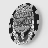 苦痛無し利益柱時計無し ラージ壁時計 (傾斜)