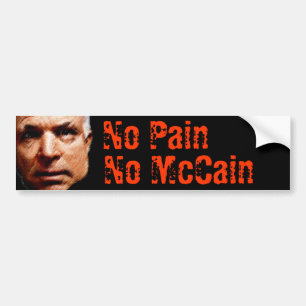 苦痛無し、McCain無し バンパーステッカー