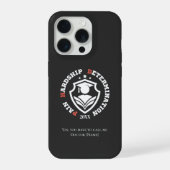 苦痛、困難、決意 - 面白い博士号の引用 iPhoneケース (裏面)