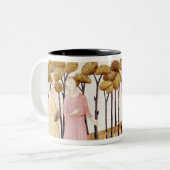 苦行の頂上のDanteそしてVirgil ツートーンマグカップ (正面左)