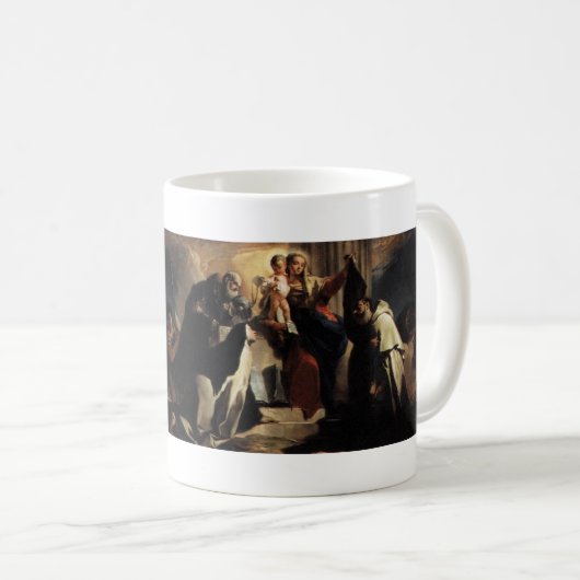 苦行のMt Carmelおよび精神の私達の女性 コーヒーマグカップ (正面右)
