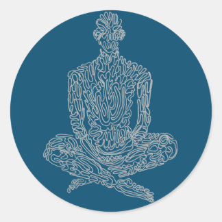 苦行者（ネイビーとグレー） ラウンドシール