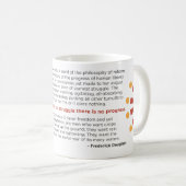 "苦闘がなければ進歩"がマグありません コーヒーマグカップ (正面右)