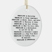 苦闘しているスズメバチはすべてクリスマスのオーナメントです セラミックオーナメント (右)