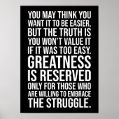 苦闘する者には偉大さが秘匿されている ポスター (正面)