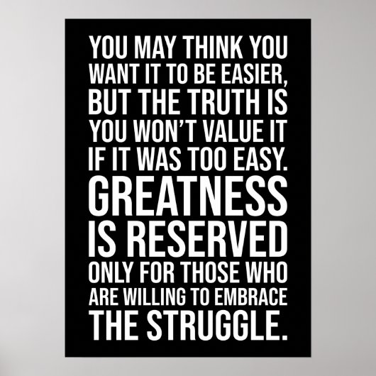 苦闘する者には偉大さが秘匿されている ポスター (正面)