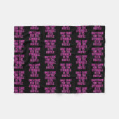 苦闘のための治療だけ強いることです フリースブランケット (正面(横))