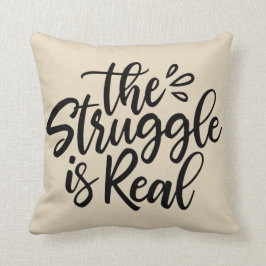 苦闘は実質です クッション