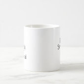 苦闘は実質です コーヒーマグカップ (中央)